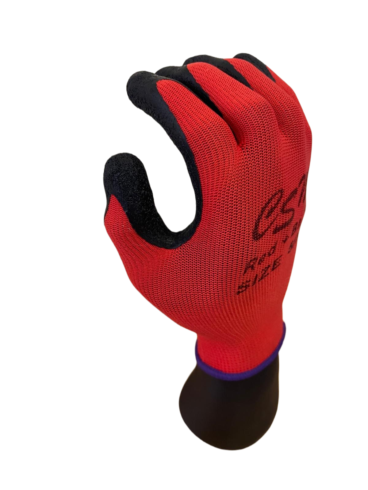 CSM Red & Black Latex Grip Gloves – Clearance
