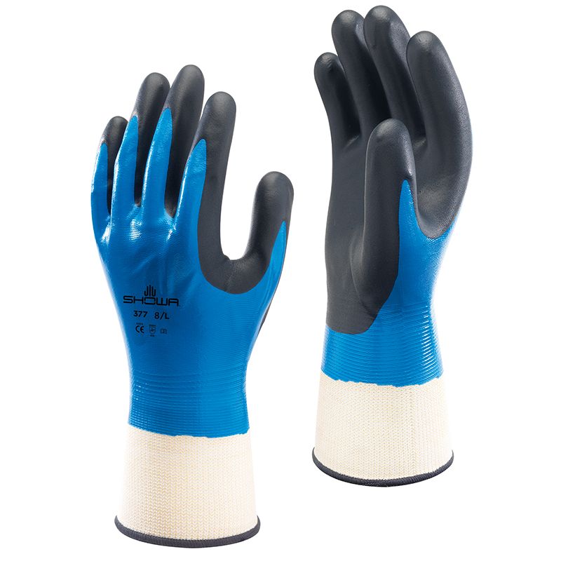 Showa 377 - Nitrile Dipped Gloves